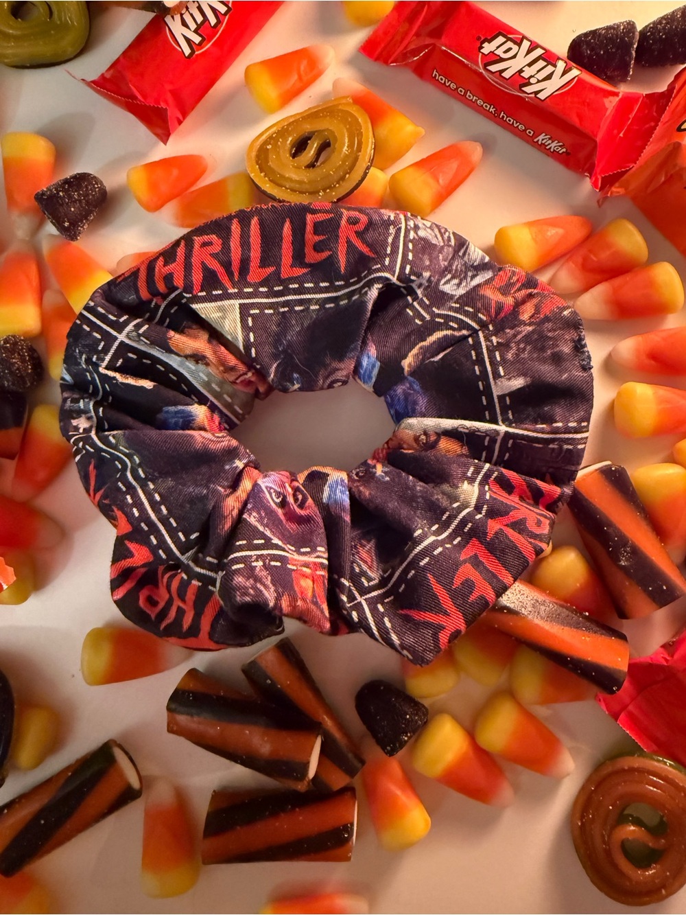 Michael Jackson Thriller Print Scrunchie